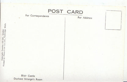 Scotland Postcard - Blair Castle, Duchess Strange's Room  2581A