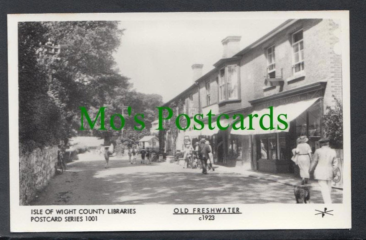 Isle of Wight Postcard: Freshwater Street Scene Shop Fronts c1923 SW3722