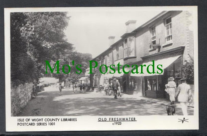 Isle of Wight Postcard: Freshwater Street Scene Shop Fronts c1923 SW3722