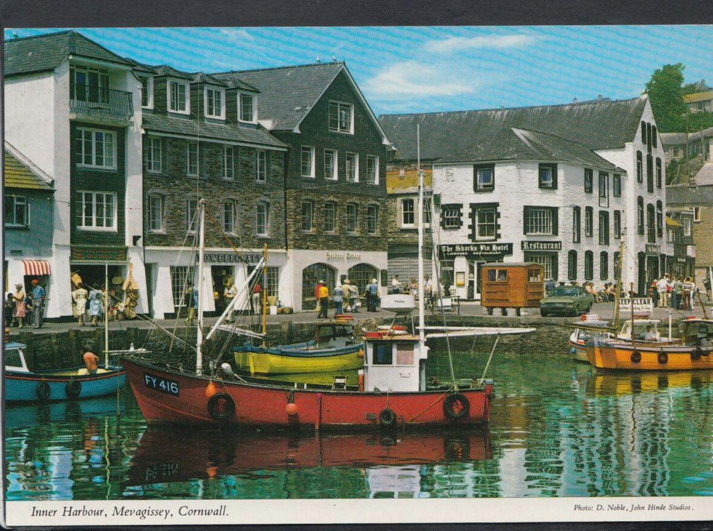 Cornwall Postcard - Inner Harbour, Mevagissey  RR4872