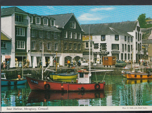 Cornwall Postcard - Inner Harbour, Mevagissey  RR4872