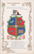 Load image into Gallery viewer, Heraldic Postcard - Heraldry, The Yorkshireman's Arms  XT150
