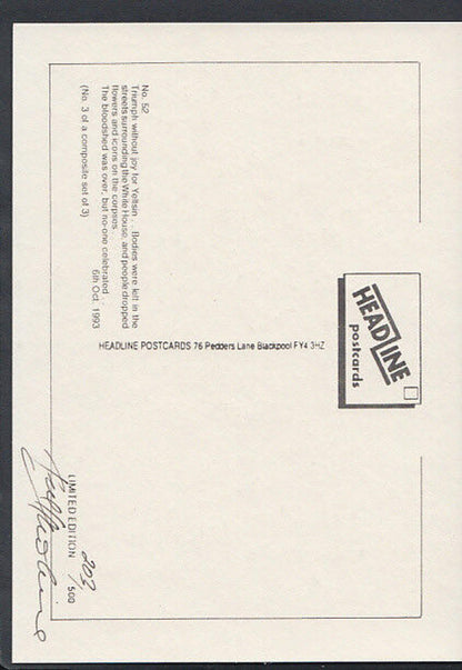 Headline Postcard - Politics - Boris Yeltsin - Triumph Without Joy    RR2514