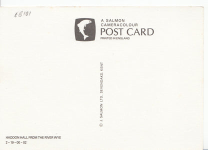 Derbyshire Postcard - Haddon Hall From The River Wye   EB101