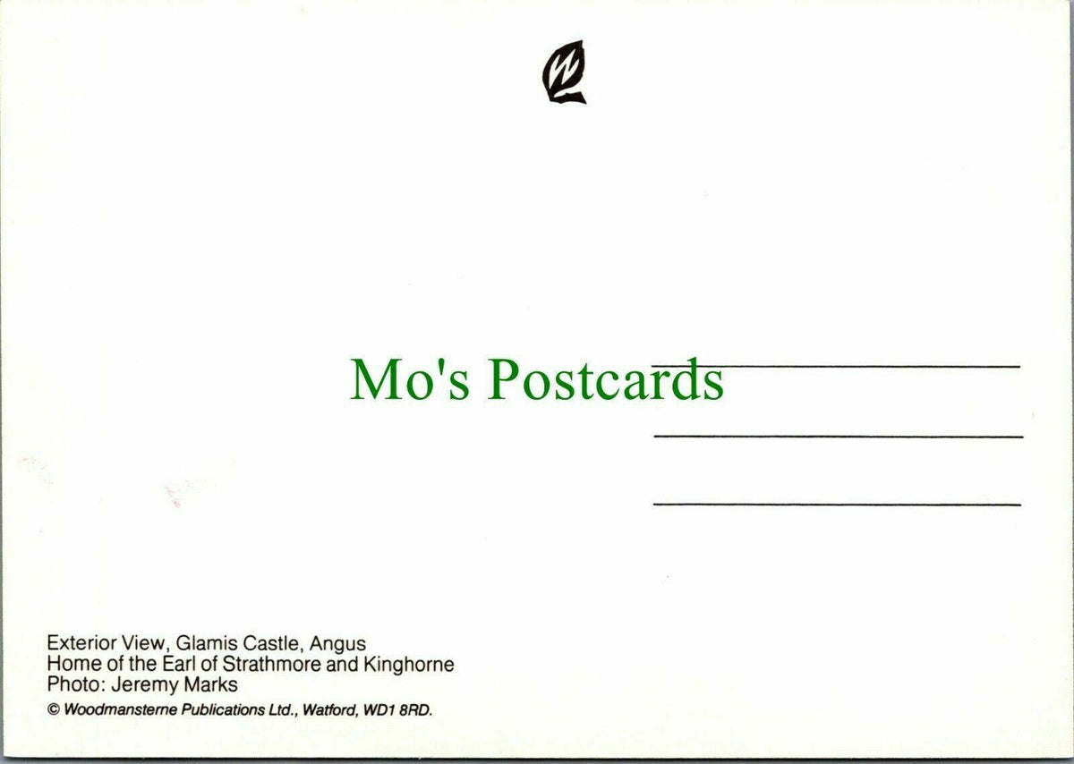 Scotland Postcard - Exterior View of Glamis Castle, Angus   RR12065