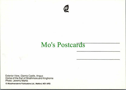 Scotland Postcard - Exterior View of Glamis Castle, Angus   RR12065