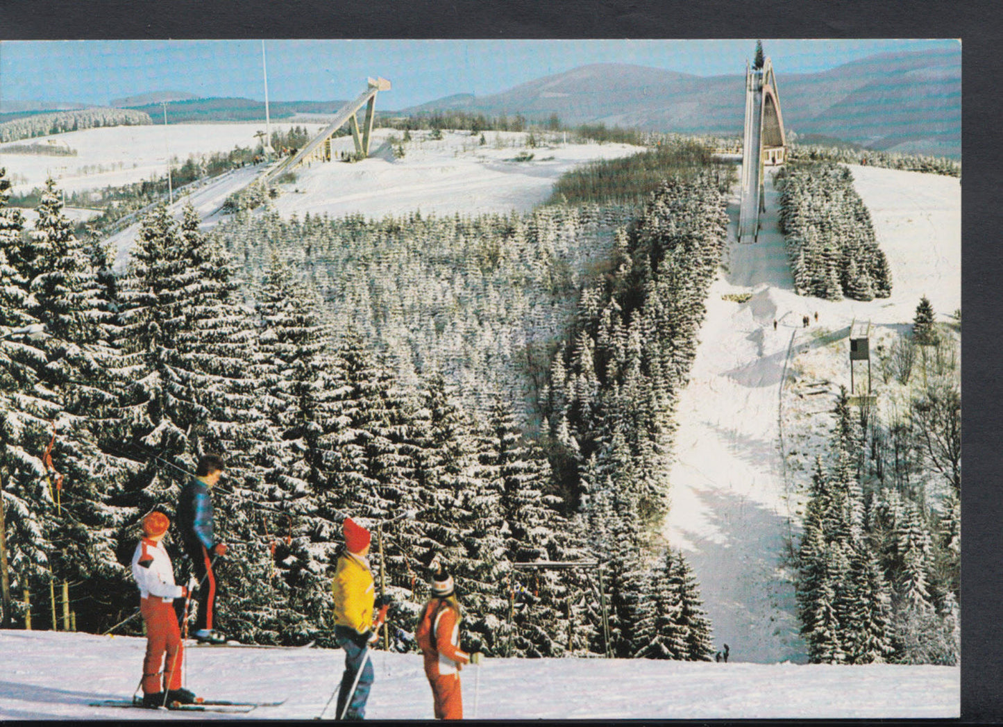Germany Postcard: Winterberg Hochsauerland St Georg Schanze Ski Jump T1601