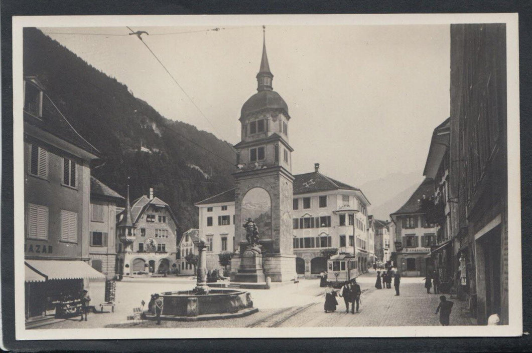 Switzerland Postcard - Altdorf, Dorfplatz Mit Telldenkmal  RS12149