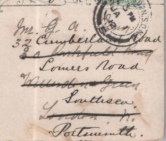 Vinn: 32 Cumberland Road, Somers Road, Southsea, Portsmouth, 1912 - HX51