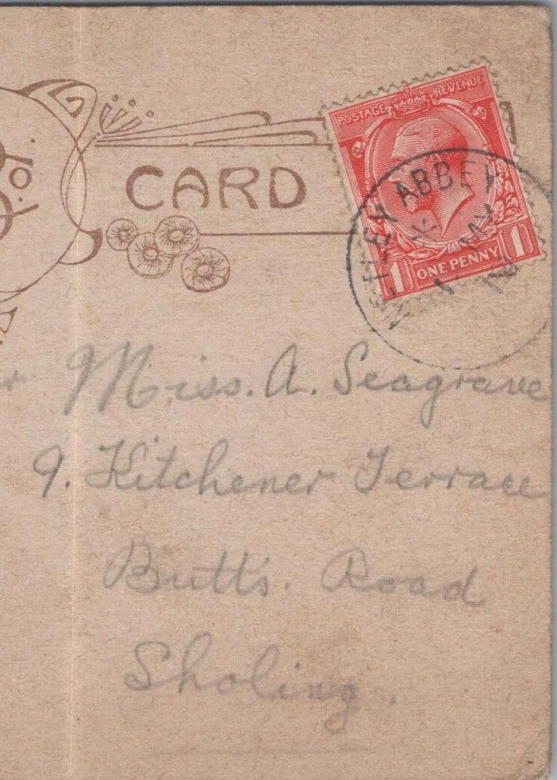 Seagrave: 9 Kitchener Terrace, Butts Road, Sholing, Hampshire - 1919 - HX60