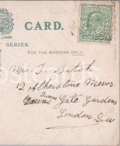 Genealogy Postcard - Sitch, 12 Atherstone Mews,Queens Gate Gardens,London GL4653