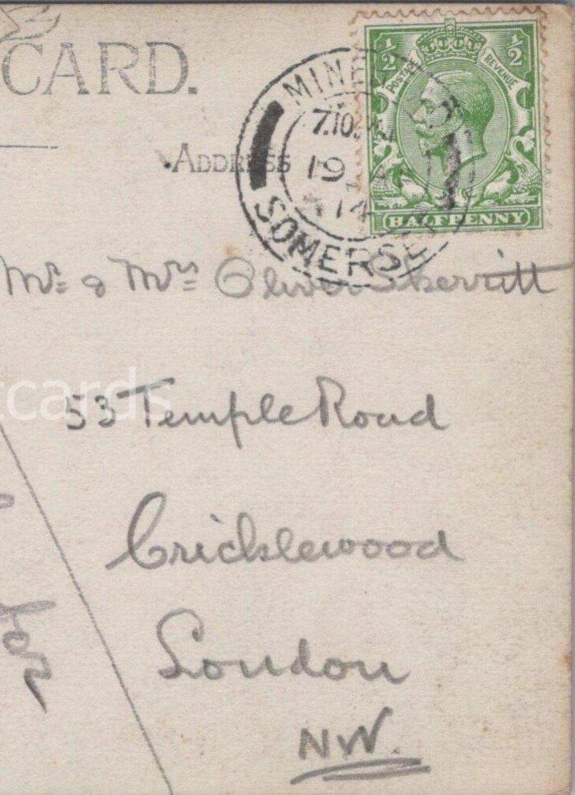 Skerritt or Sherritt: 53 Temple Road, Cricklewood, Greater London, 1914 - HX24