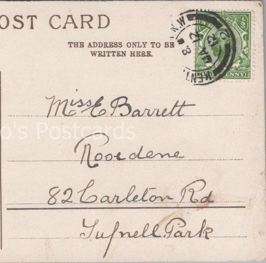 Barrett: Rosedene, 82 Carleton Road, Tufnell Park, Greater London, 1912 - HX15