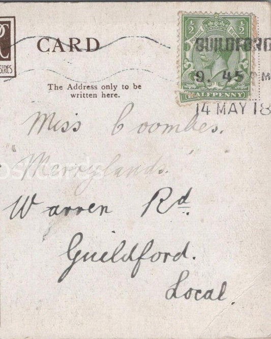 Coombes: Merrylands, Warren Road, Guildford, Surrey, 1918 - HX12