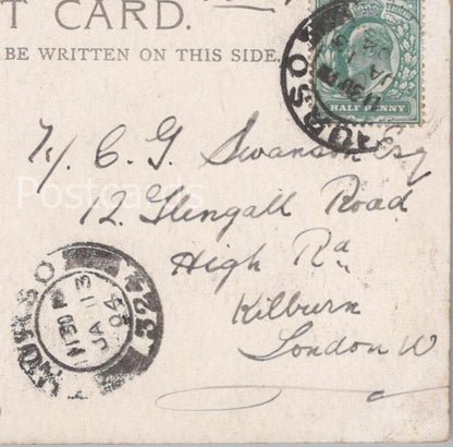 Swanson: 12 Glengall Road, High Road, Kilburn, London - 1904 - HX35
