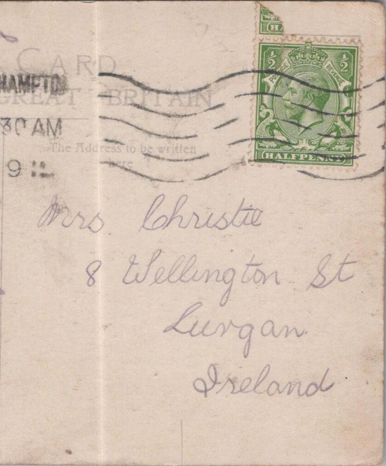 Christie: 8 Wellington Street, Lurgan, County Armagh 1911 - HX40