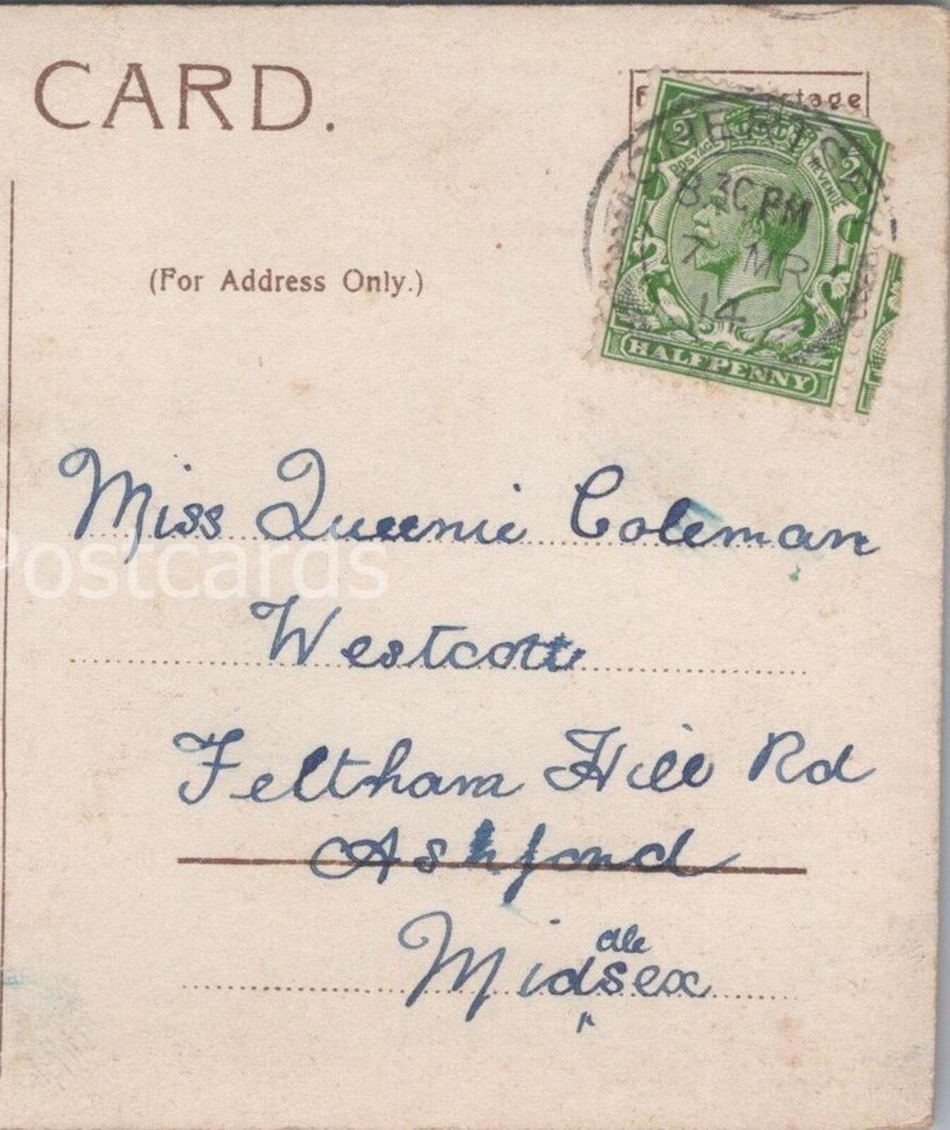 Coleman: Westcott, Feltham Hill Road, Ashford, Middlesex, 1914 - HX13