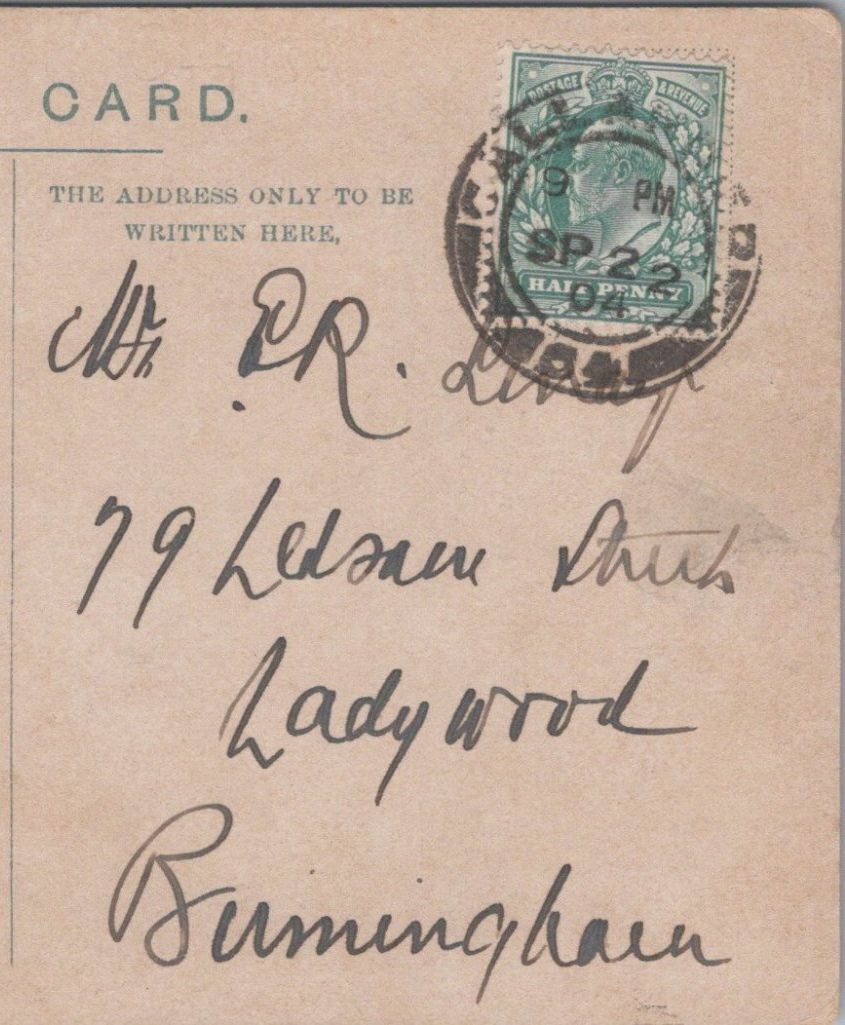 Ling?: 79 Ledsam Street, Ladywood, Birmingham, Warwickshire, 1904 - HX69