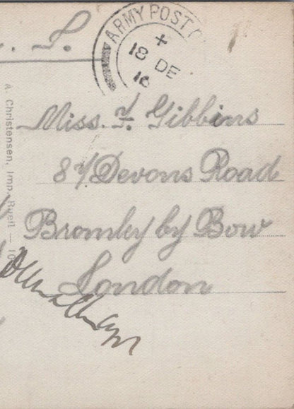 Gibbins: 87 Devons Road, Bromley by Bow, London, 1916 - HX81