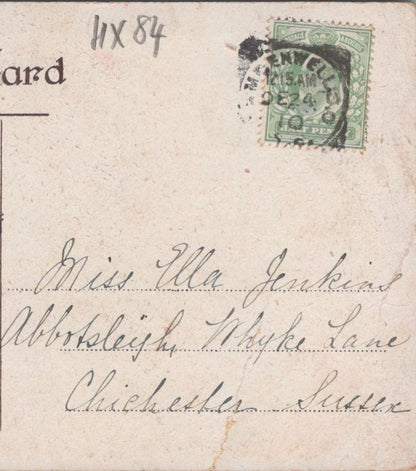 Jenkins: Abbotsleigh, Whyke Lane, Chichester, Sussex, 1910 - HX84
