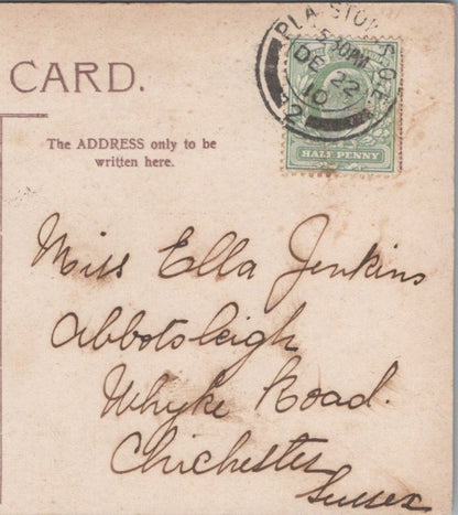 Jenkins: Abbotsleigh, Whyke Road, Chichester, Sussex, 1910 - HX67