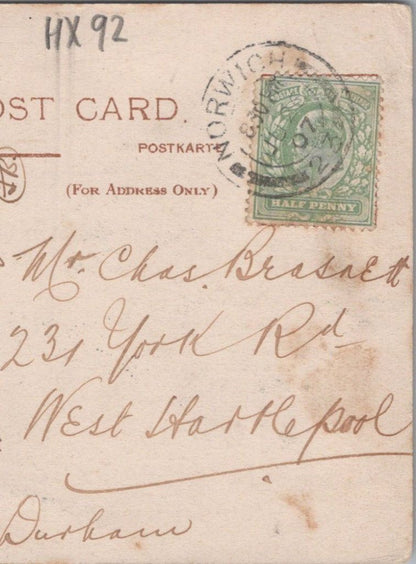 Brasnett: 231 York Road, West Hartlepool, Co Durham, 1907 - HX92