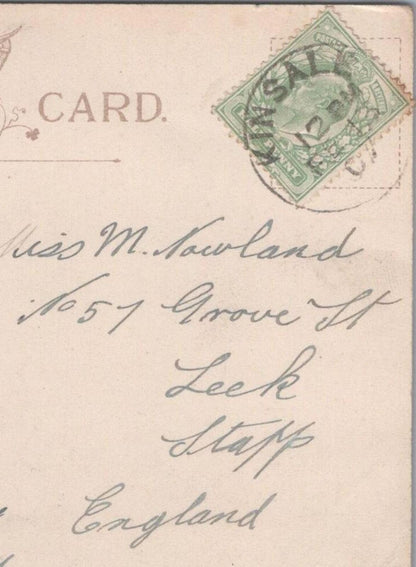 Nowland: No 57 Grove St, Leek, Staffordshire, 1907 - HX3