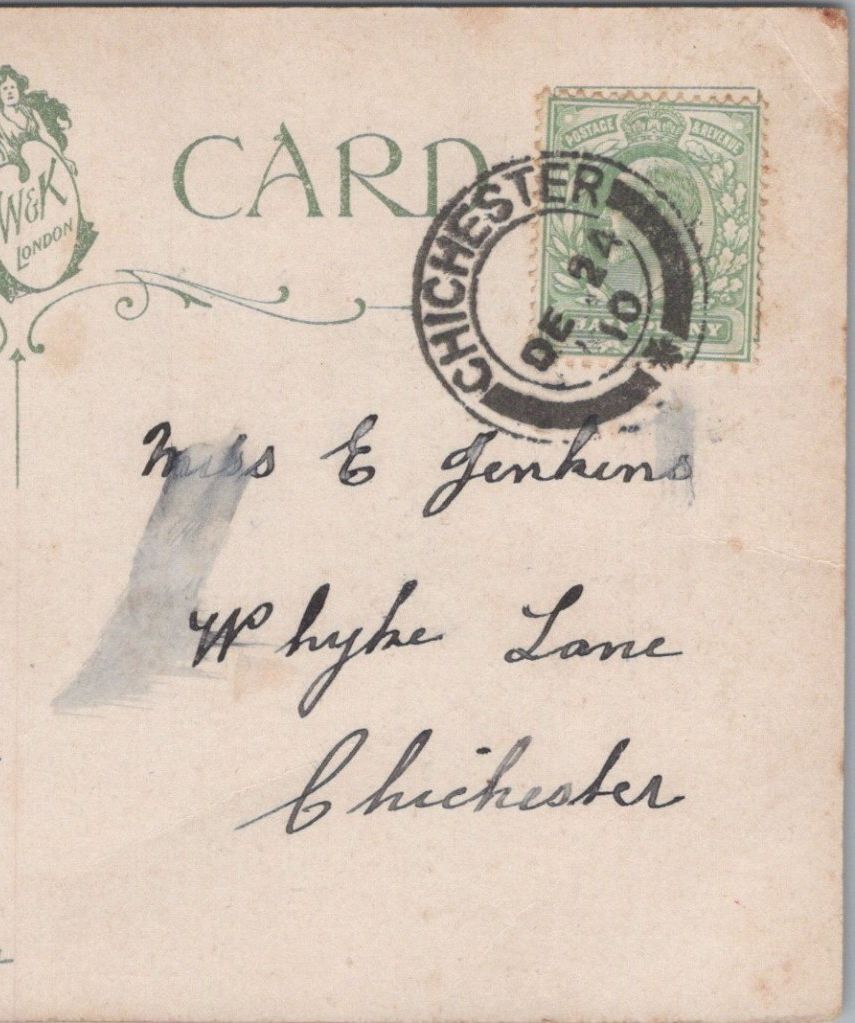 Jenkins: Whyke Lane, Chichester, Sussex, 1910 - HX68
