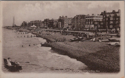 Kent Postcard: Herne Bay, The Beach From Pier, Coastline, Litho XT3000