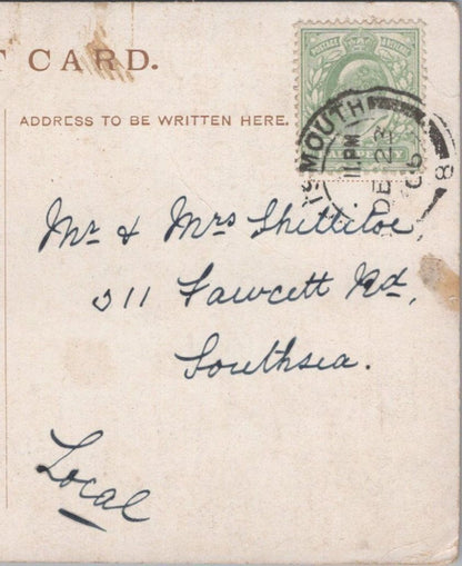Shittiloe: 311 Fawcett Road, Southsea, Hampshire, 1908 - HX70