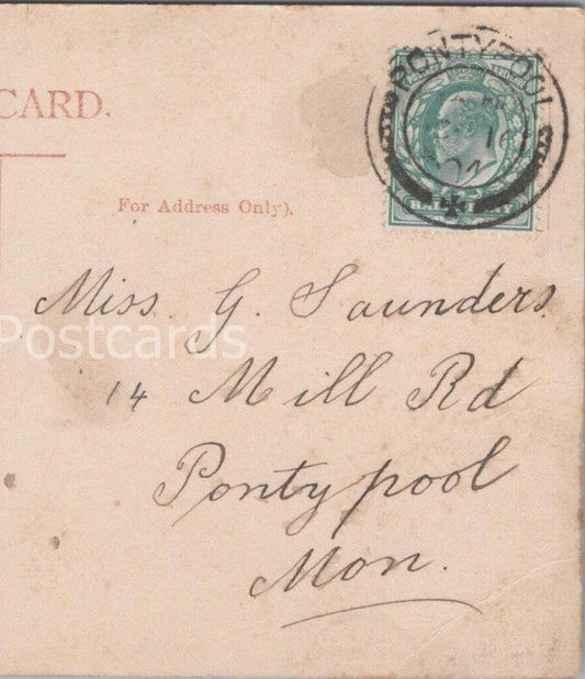 Saunders: 14 Mill Road, Pontypool, Monmouthshire - 1906 - HX34