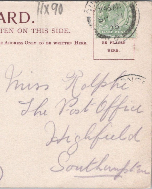 Rolphe: The Post Office, Highfield, Southampton, Hampshire, 1905 - HX90