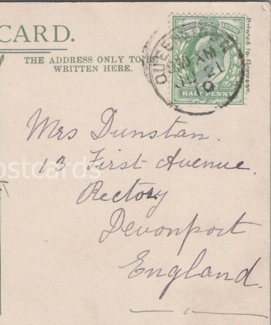 Dunstan: 13 First Avenue, Rectory, Devonport, Devon, 1904 - HX8
