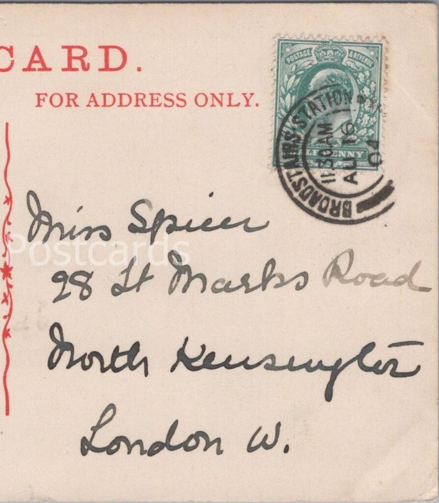 Spicer: 28 St Marks Road, North Kensington, London, 1906 - HX26