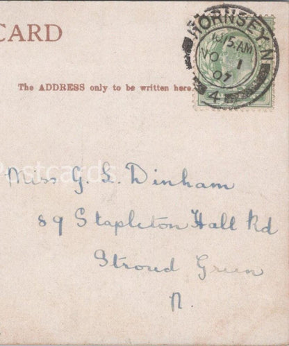 Dinham: 89 Stapleton Hall Road, Stroud Green, London - 1907 - HX30