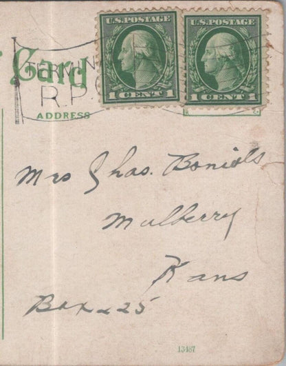 Boniels: Mulberry, Crawford County, Kansas, USA - 1917 - HX54