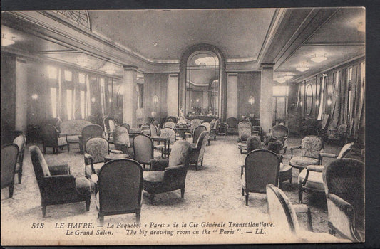 France Postcard - Le Havre - Le Paquebot - Paris De La Cie Generale..  B1088