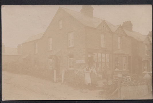 Unknown Shop Location Postcard- Shop of E.Real or E.Reat With Staff Outside 8336