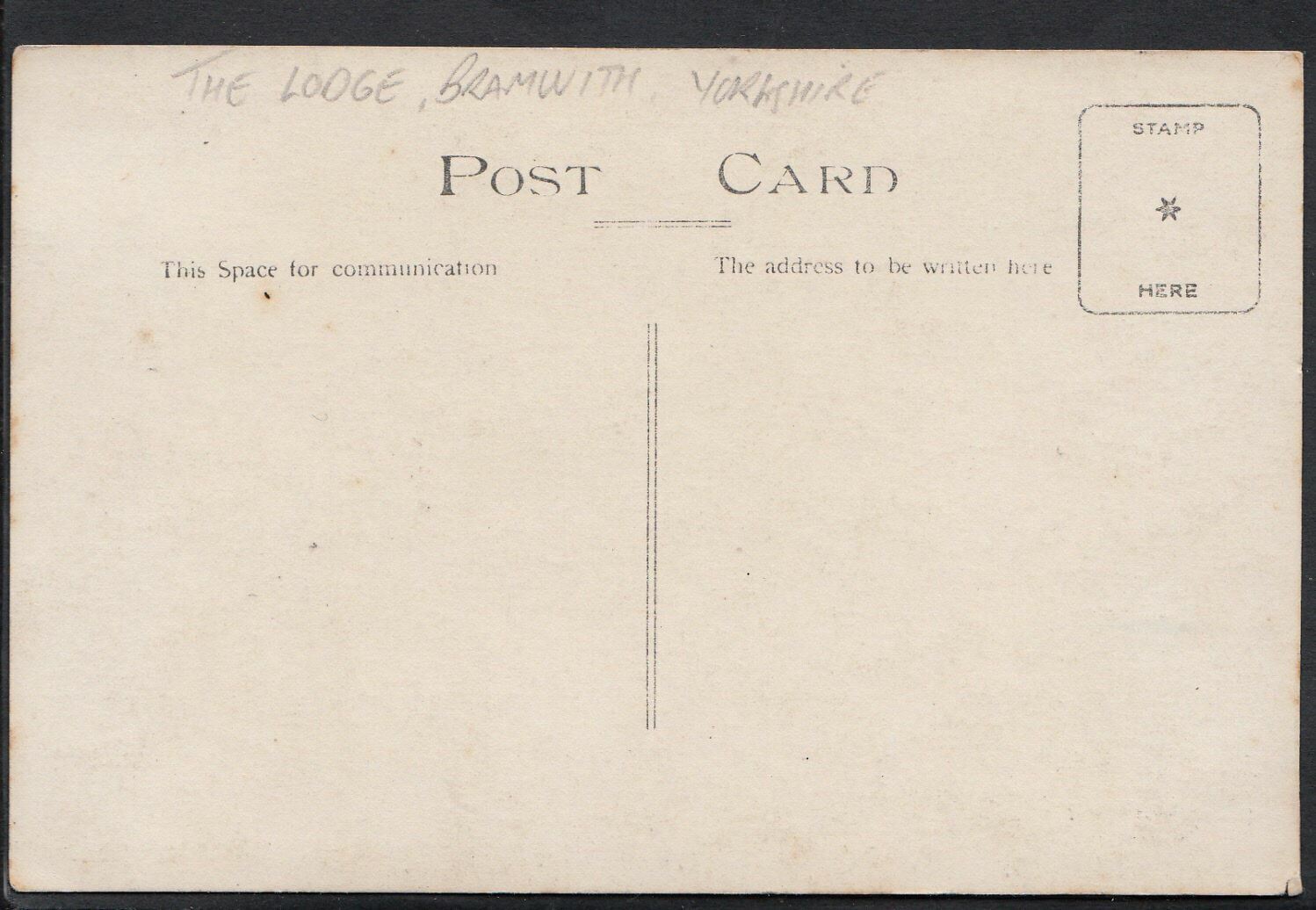 Yorkshire Postcard - The Lodge, Bramwith     X358