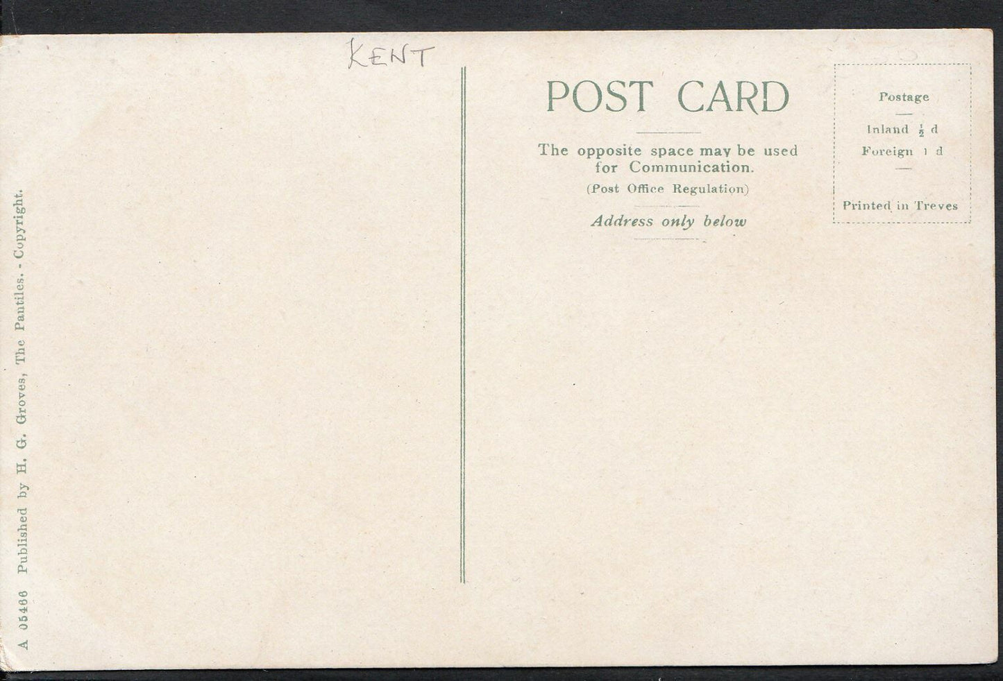 Kent Postcard - Mount Pleasant, Tunbridge Wells  Q272