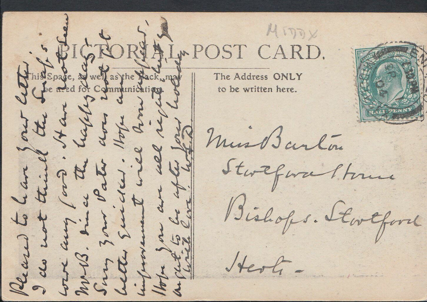 Middlesex Postcard - St Mary's Church and Old Mill, Enfield   MB1448