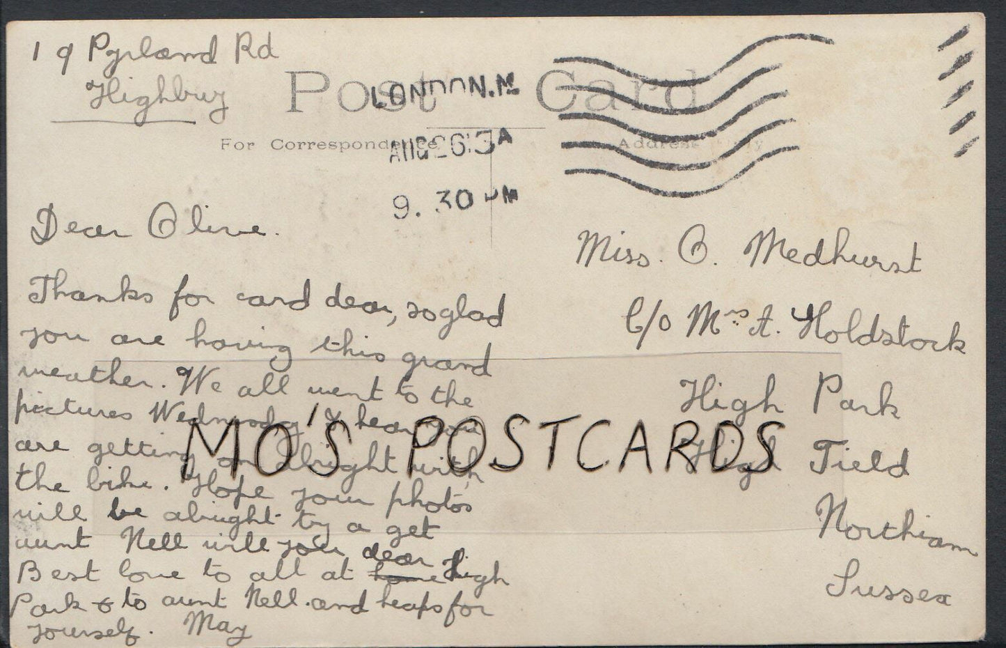 London Postcard - Carriers Farm, Highbury    V2102