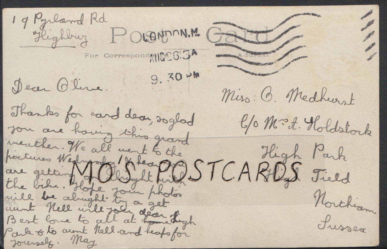 London Postcard - Carriers Farm, Highbury    V2102