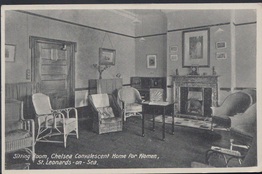 Sussex Postcard - Sitting Room, Chelsea Convalescent Home, St Leonards  BH5808