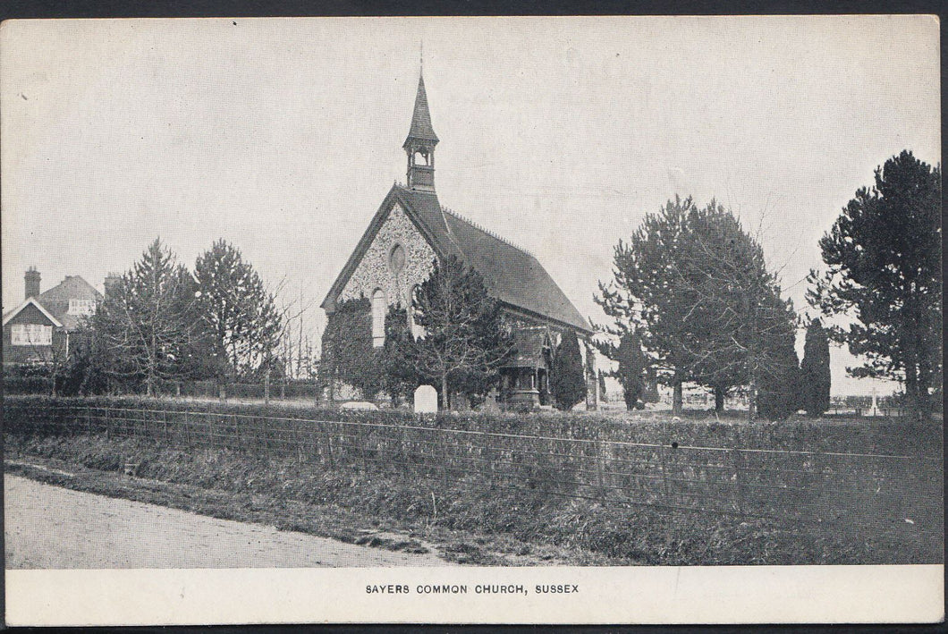 Sussex Postcard - Sayers Common Church     BH5868