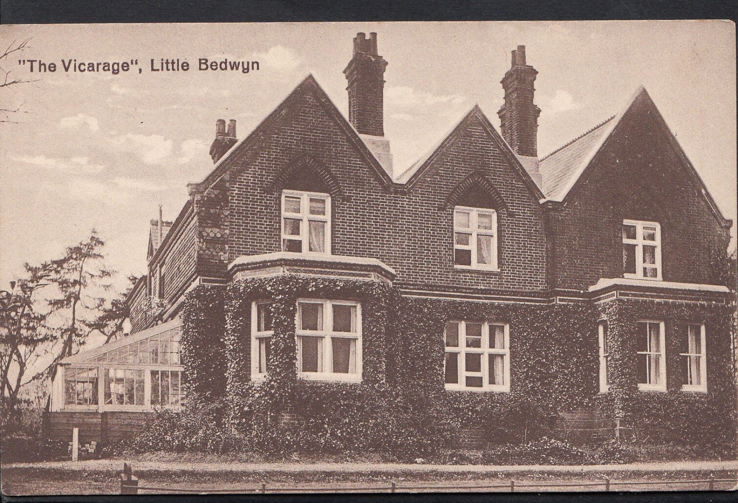 Wiltshire Postcard - "The Vicarage", Little Bedwyn   BH61
