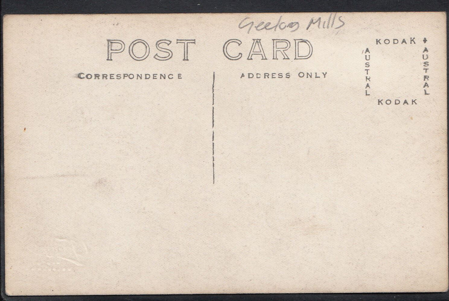 Australia Postcard - Machinery at Geelong Mills   DR709