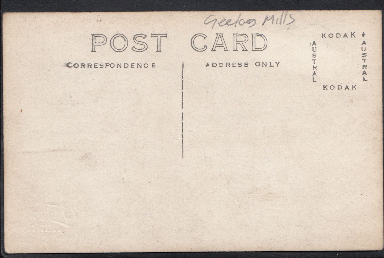 Australia Postcard - Machinery at Geelong Mills   DR709