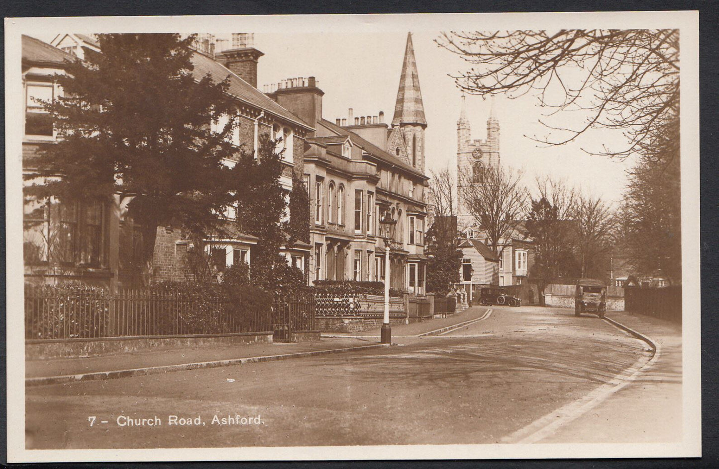 Kent Postcard - Church Road, Ashford A3332