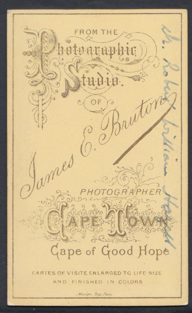 CDV (Carte De Visite) - Cape Town Man Called Robert William Hazell  RT238